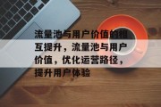 流量池与用户价值的相互提升,流量池与用户价值,优化运营路径,提升用户体验 流量池与用户价值的相互提升,流量池与用户价值,优化运营路径,提升用户体验