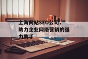 上海网站SEO公司,助力企业网络营销的强力助手 上海网站SEO公司,助力企业网络营销的强力助手