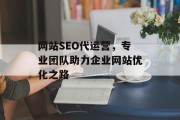 网站SEO代运营，专业团队助力企业网站优化之路