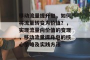 移动流量提升包，如何将流量转变为价值？，实现流量向价值的变现，移动流量提升包的核心策略及实践方法