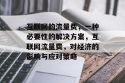 互联网的流量费,一种必要性的解决方案,互联网流量费,对经济的影响与应对策略 互联网的流量费,一种必要性的解决方案,互联网流量费,对经济的影响与应对策略