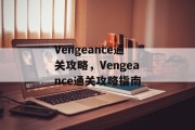 Vengeance通关攻略，Vengeance通关攻略指南