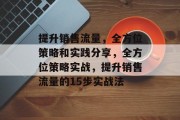 提升销售流量，全方位策略和实践分享，全方位策略实战，提升销售流量的15步实战法