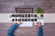 揭秘网站流量拦截,技术手段与应对策略 揭秘网站流量拦截,技术手段与应对策略