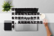 提升App自然流量,关键策略与实践指南,有效提升App自然流量,关键策略与实践指南
