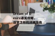 Dream of Desire通关攻略，逐梦之旅的详细指南