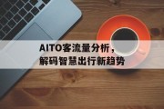 AITO客流量分析,解码智慧出行新趋势 AITO客流量分析,解码智慧出行新趋势