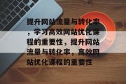提升网站流量与转化率，学习高效网站优化课程的重要性，提升网站流量与转化率，高效网站优化课程的重要性