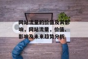网站流量的价值及其影响,网站流量,价值、影响及未来趋势分析 网站流量的价值及其影响,网站流量,价值、影响及未来趋势分析