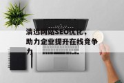 清远网站SEO优化,助力企业提升在线竞争力 清远网站SEO优化,助力企业提升在线竞争力