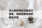 深入解析网站流量统计报表,洞察数据背后的商业价值 深入解析网站流量统计报表,洞察数据背后的商业价值