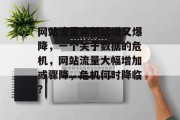 网站流量突然猛增又爆降,一个关于数据的危机,网站流量大幅增加或骤降,危机何时降临? 网站流量突然猛增又爆降,一个关于数据的危机,网站流量大幅增加或骤降,危机何时降临?