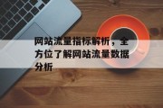 网站流量指标解析,全方位了解网站流量数据分析 网站流量指标解析,全方位了解网站流量数据分析