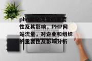 php网站流量的重要性及其影响,PHP网站流量,对企业和组织的重要性及影响分析 php网站流量的重要性及其影响,PHP网站流量,对企业和组织的重要性及影响分析