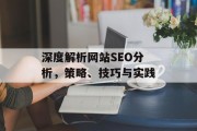 深度解析网站SEO分析，策略、技巧与实践
