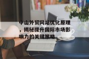 中山外贸网站优化原理，揭秘提升国际市场影响力的关键策略