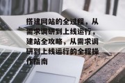 搭建网站的全过程,从需求调研到上线运行,建站全攻略,从需求调研到上线运行的全程操作指南 搭建网站的全过程,从需求调研到上线运行,建站全攻略,从需求调研到上线运行的全程操作指南