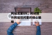 网站流量UV,揭秘提升网站访问量的核心策略 网站流量UV,揭秘提升网站访问量的核心策略