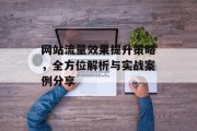 网站流量效果提升策略,全方位解析与实战案例分享 网站流量效果提升策略,全方位解析与实战案例分享