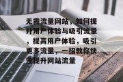 无需流量网站,如何提升用户体验与吸引流量,提高用户体验,吸引更多流量,一招教你快速提升网站流量 无需流量网站,如何提升用户体验与吸引流量,提高用户体验,吸引更多流量,一招教你快速提升网站流量