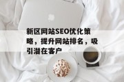 新区网站SEO优化策略,提升网站排名,吸引潜在客户 新区网站SEO优化策略,提升网站排名,吸引潜在客户