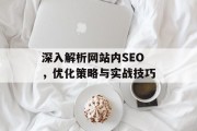 深入解析网站内SEO,优化策略与实战技巧 深入解析网站内SEO,优化策略与实战技巧