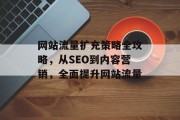 网站流量扩充策略全攻略，从SEO到内容营销，全面提升网站流量