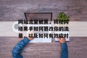 网站流量被黑，揭秘网络黑手如何篡改你的流量，以及如何有效应对