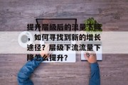 提升层级后的流量下降,如何寻找到新的增长途径?层级下流流量下降怎么提升? 提升层级后的流量下降,如何寻找到新的增长途径?层级下流流量下降怎么提升?