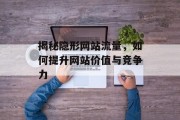 揭秘隐形网站流量，如何提升网站价值与竞争力