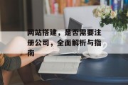 网站搭建,是否需要注册公司,全面解析与指南 网站搭建,是否需要注册公司,全面解析与指南