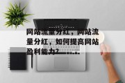 网站流量分红,网站流量分红,如何提高网站盈利能力? 网站流量分红,网站流量分红,如何提高网站盈利能力?