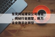 东莞网站建设公司排名，揭秘行业翘楚，助力企业数字化转型