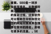 SEO网站分析软件对于优化SEO策略至关重要。SEO是一项涉及网页排名、元数据挖掘、内容质量等多方面的复杂过程。这些软件可以帮助您分析和优化您的网站以提高其在搜索引擎中的排名，并吸引更多的流量。，SEO网站分析软件，提升SEO排名的必备工具