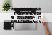 流量转型实力提升方案,打造品牌影响力的策略,流量战略提升,打造强大品牌影响力的方案