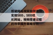 搭建网站视频如何高效实现SEO,SEO优化网站,视频搭建过程的效率提升策略分析