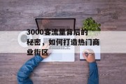 3000客流量背后的秘密,如何打造热门商业街区 3000客流量背后的秘密,如何打造热门商业街区