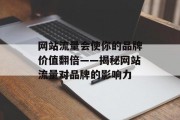 网站流量会使你的品牌价值翻倍——揭秘网站流量对品牌的影响力