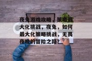 夜兔游戏攻略,策略最大化挑战,夜兔,如何最大化策略挑战,无畏夜晚的冒险之路? 夜兔游戏攻略,策略最大化挑战,夜兔,如何最大化策略挑战,无畏夜晚的冒险之路?