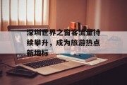 深圳世界之窗客流量持续攀升,成为旅游热点新地标 深圳世界之窗客流量持续攀升,成为旅游热点新地标
