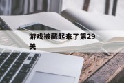 游戏被藏起来了第29关 游戏被藏起来了第29关