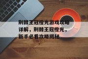 荆棘王冠橙光游戏攻略详解,荆棘王冠橙光,新手必看攻略揭秘
