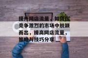 提升网店流量,如何在竞争激烈的市场中脱颖而出,提高网店流量,策略与技巧分享