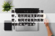 隐形网站流量的秘密探析，隐形网站流量的秘密，如何才能有效抓取并转化用户信息?
