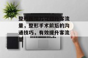 整形医院如何提升客流量,整形手术前后的沟通技巧,有效提升客流量 整形医院如何提升客流量,整形手术前后的沟通技巧,有效提升客流量