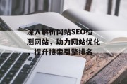 深入解析网站SEO检测网站,助力网站优化,提升搜索引擎排名 深入解析网站SEO检测网站,助力网站优化,提升搜索引擎排名