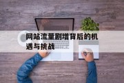 网站流量剧增背后的机遇与挑战 网站流量剧增背后的机遇与挑战