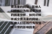 费流量的网站，影响人们在线行为和消费习惯的因素分析，如何识别并减少费流量的网站，影响人们在线行为与消费习惯的影响因素