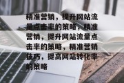 精准营销,提升网站流量点击率的策略,精准营销,提升网站流量点击率的策略,精准营销技巧,提高网站转化率的策略 精准营销,提升网站流量点击率的策略,精准营销,提升网站流量点击率的策略,精准营销技巧,提高网站转化率的策略