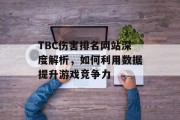 TBC伤害排名网站深度解析,如何利用数据提升游戏竞争力 TBC伤害排名网站深度解析,如何利用数据提升游戏竞争力